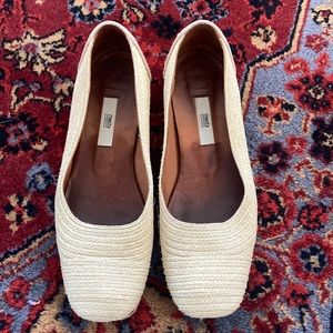 Miista Straw Flat
